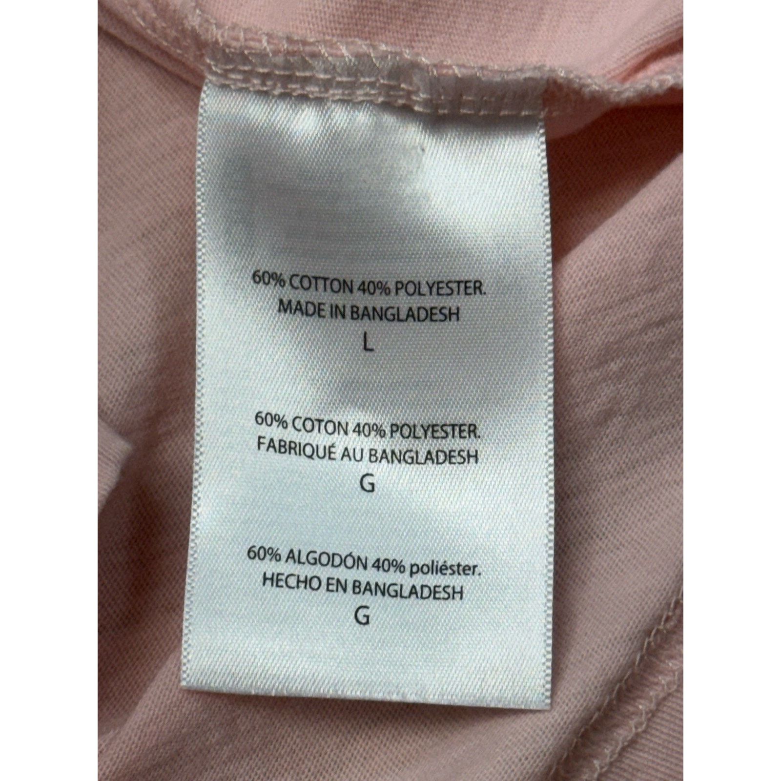 Hanes Michigan Wolverines Basic Hanes T-Shirt Womens Pink L Size US L / EU 52-54 / 3 - 7 Thumbnail
