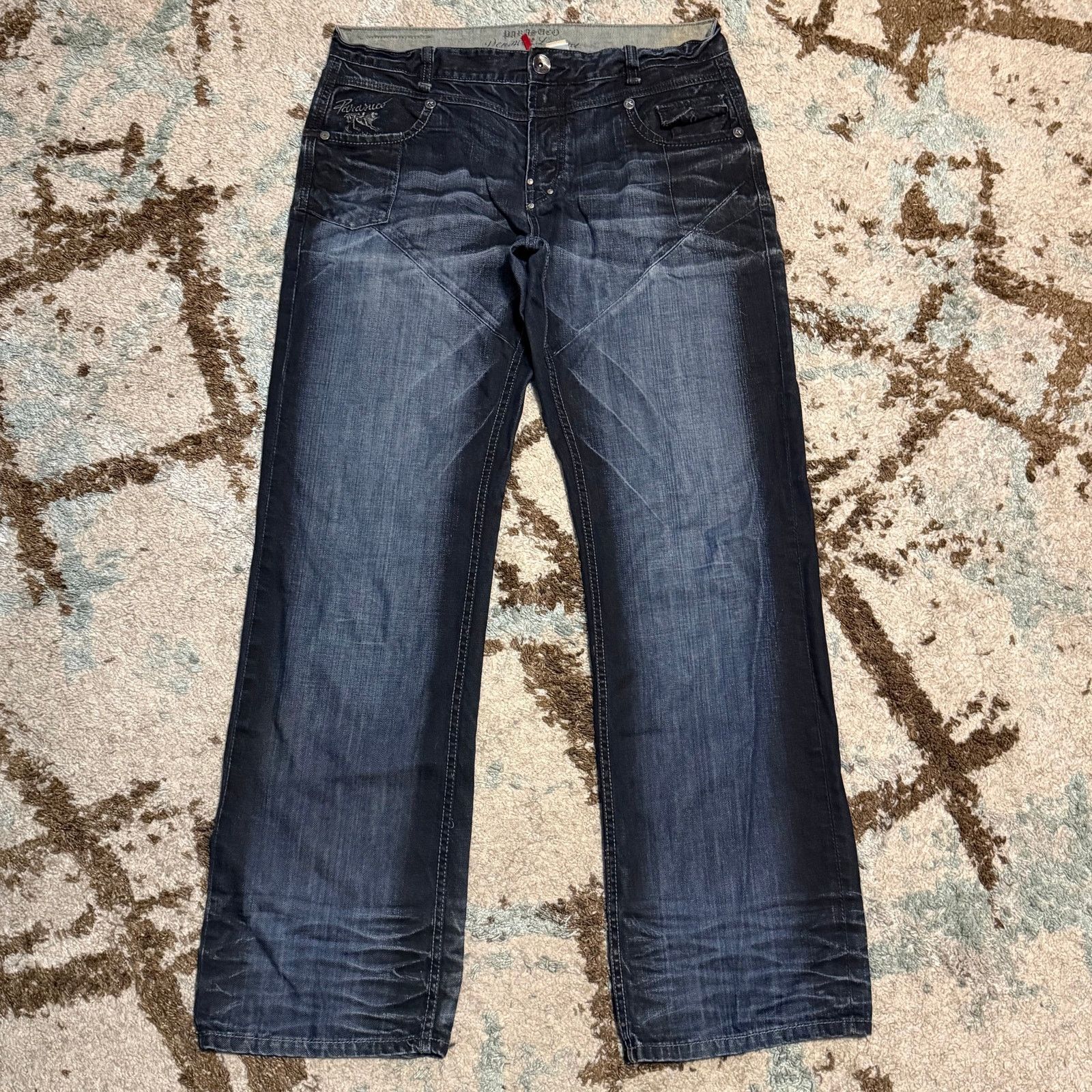 Parasuco Vintage Parasuco Paisley Embroidered Jeans Size 36x35 Y2K Size US 36 / EU 52 - 2 Thumbnail
