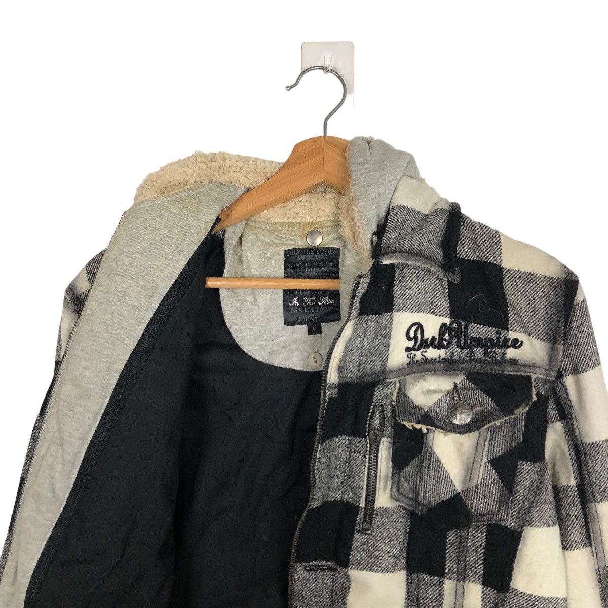 In The Attic 🔥PUNK DESIGN TARTAN JACKET IN THE ATTIC HYSTERIC GLAMOUR Size US L / EU 52-54 / 3 - 10 Thumbnail
