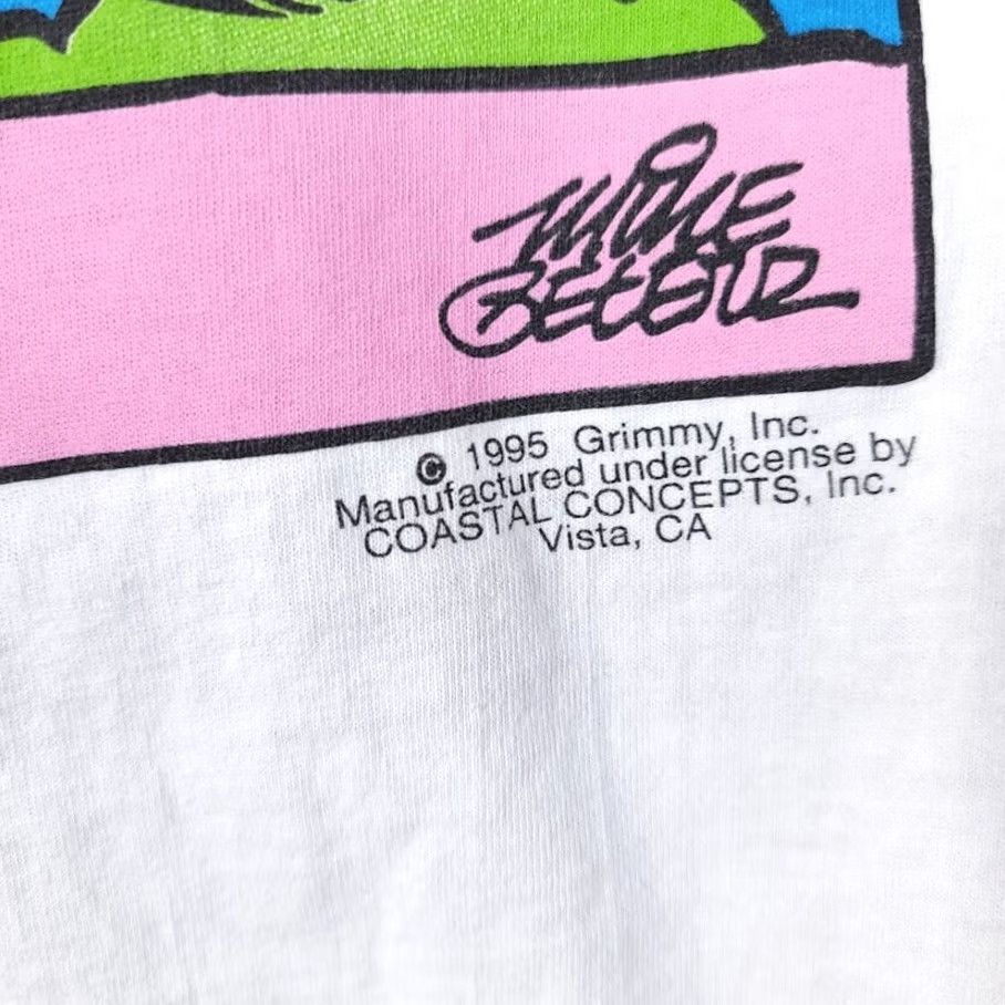 MOTHER VINTAGE Grimmy Cartoon T Shirt Mens Large Drink Mother Goose Grimm USA Casual Concepts Shirt White Cotton Short Sleeve Crew Neck Holiday 90s Men Size US L / EU 52-54 / 3 - 4 Thumbnail