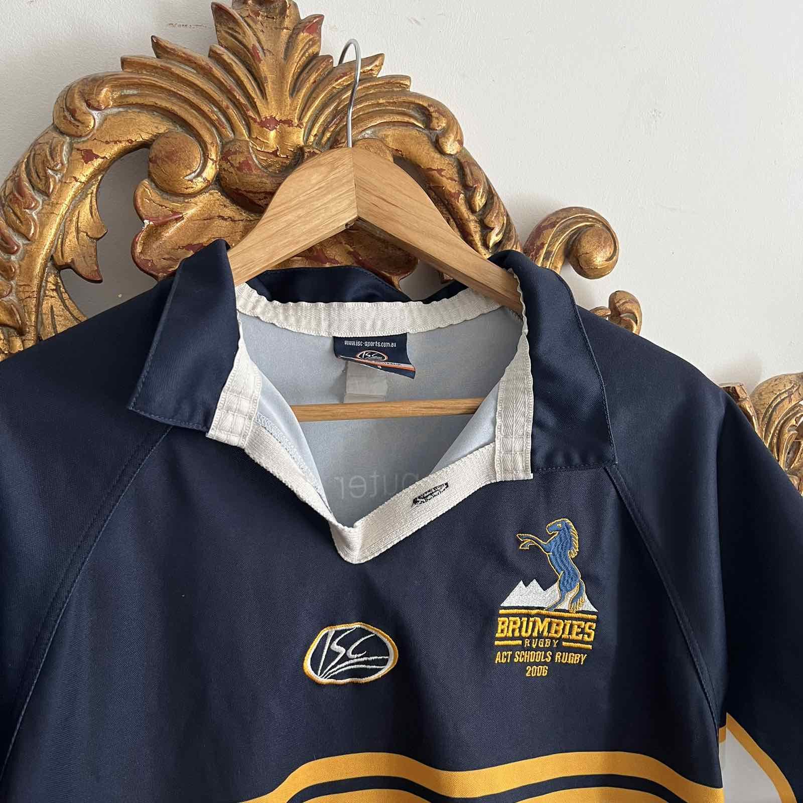 Canterbury of New Zealand × Vintage Rare Vintage Brumbies Rugbu isc jersey blokcore Sz S Size US S / EU 44-46 / 1 - 5 Thumbnail