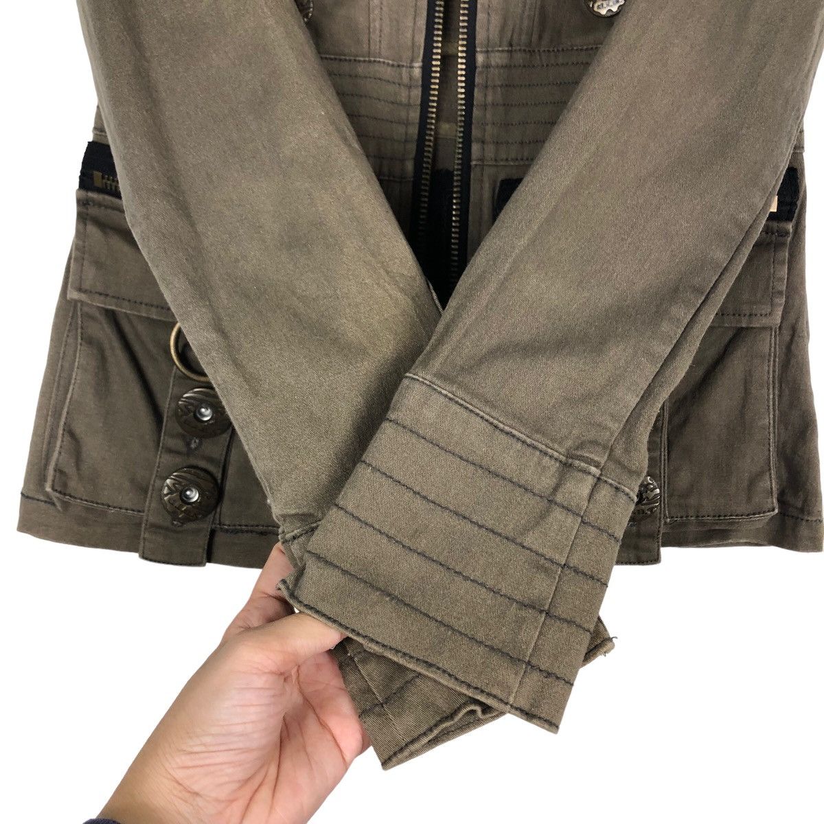 Japanese Brand 🔥Vintage Cropped Biker Jacket DIA Japan Issey Miyake Size US M / EU 48-50 / 2 - 15 Thumbnail