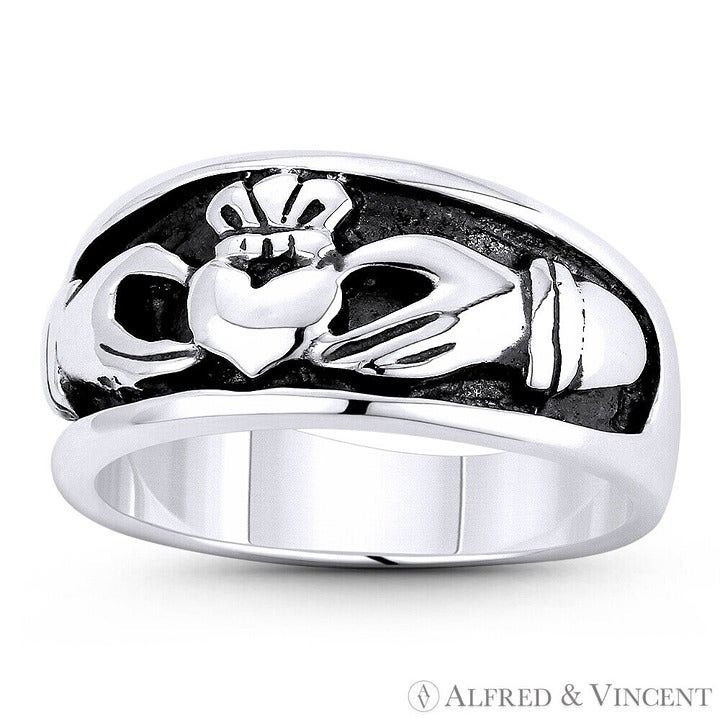 Other Irish Claddagh Hands & Heart Promise Ring Sterling Silver Size ONE SIZE - 1 Preview