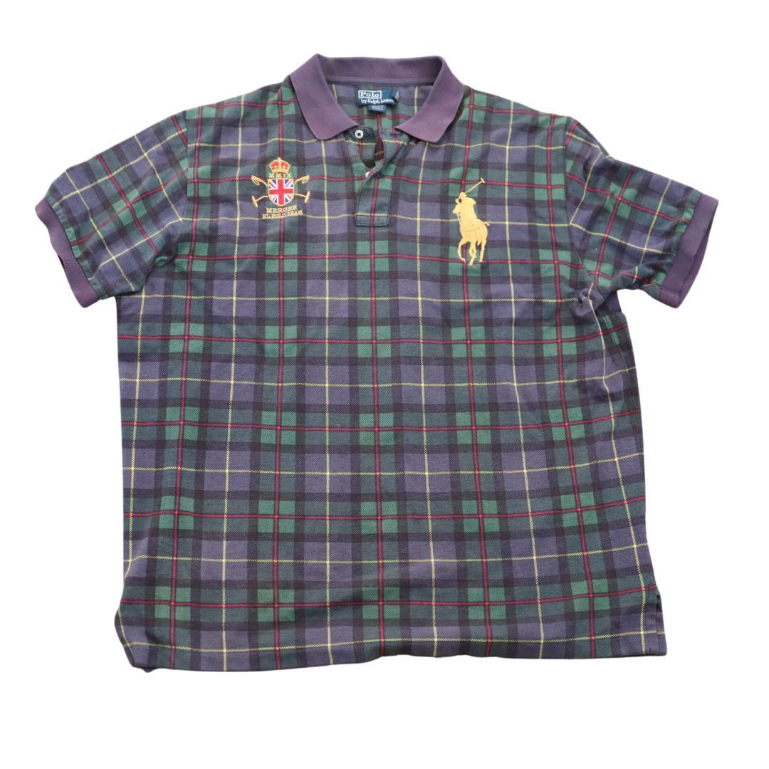 image of Polo Ralph Laurent 90's Tartan Plaid Polo (Xl), Men's