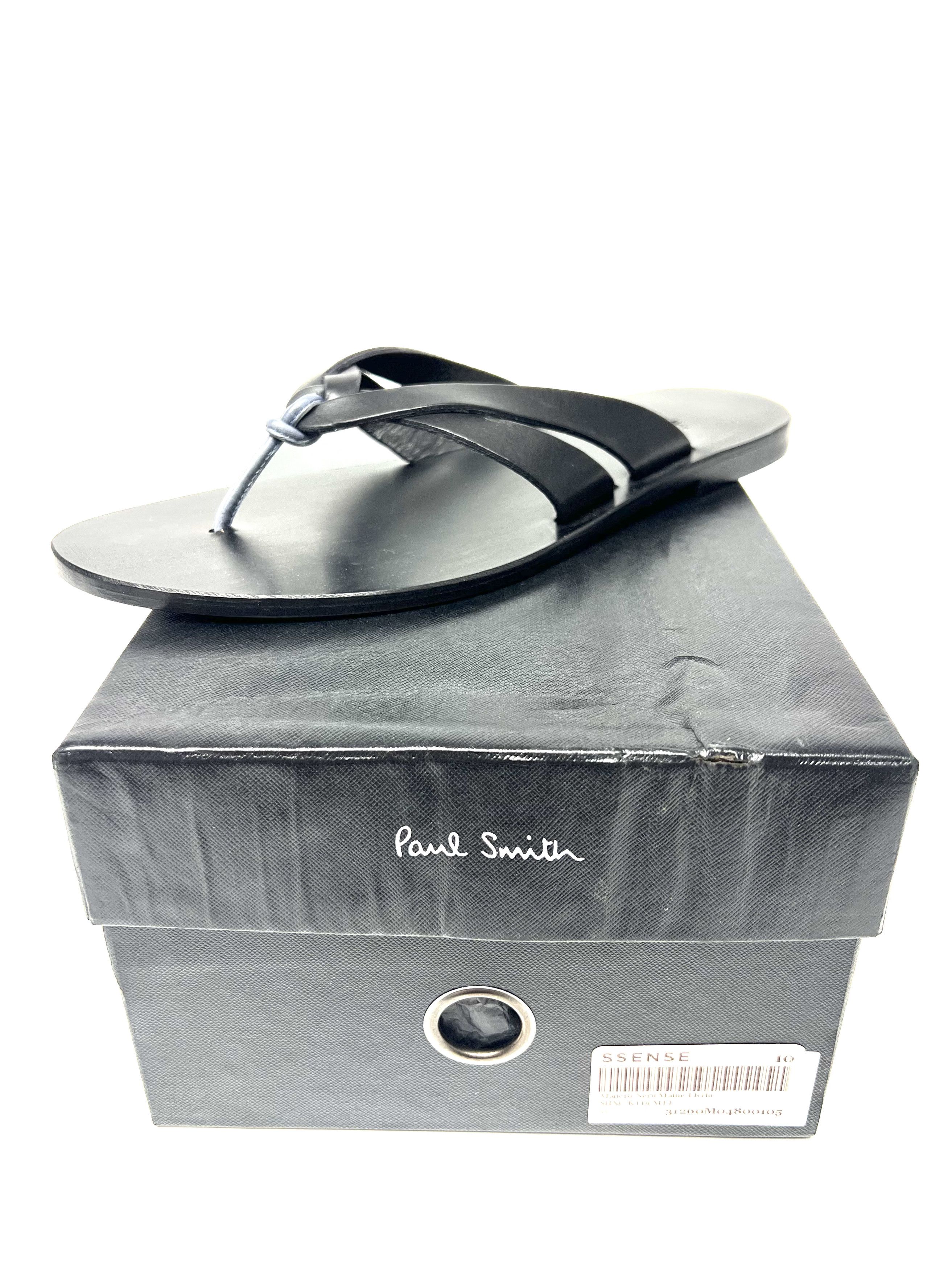 Paul Smith PAUL SMITH LEATHER HAND MADE SLIDE / SANDALS Size US 10 / EU 43 - 2 Thumbnail