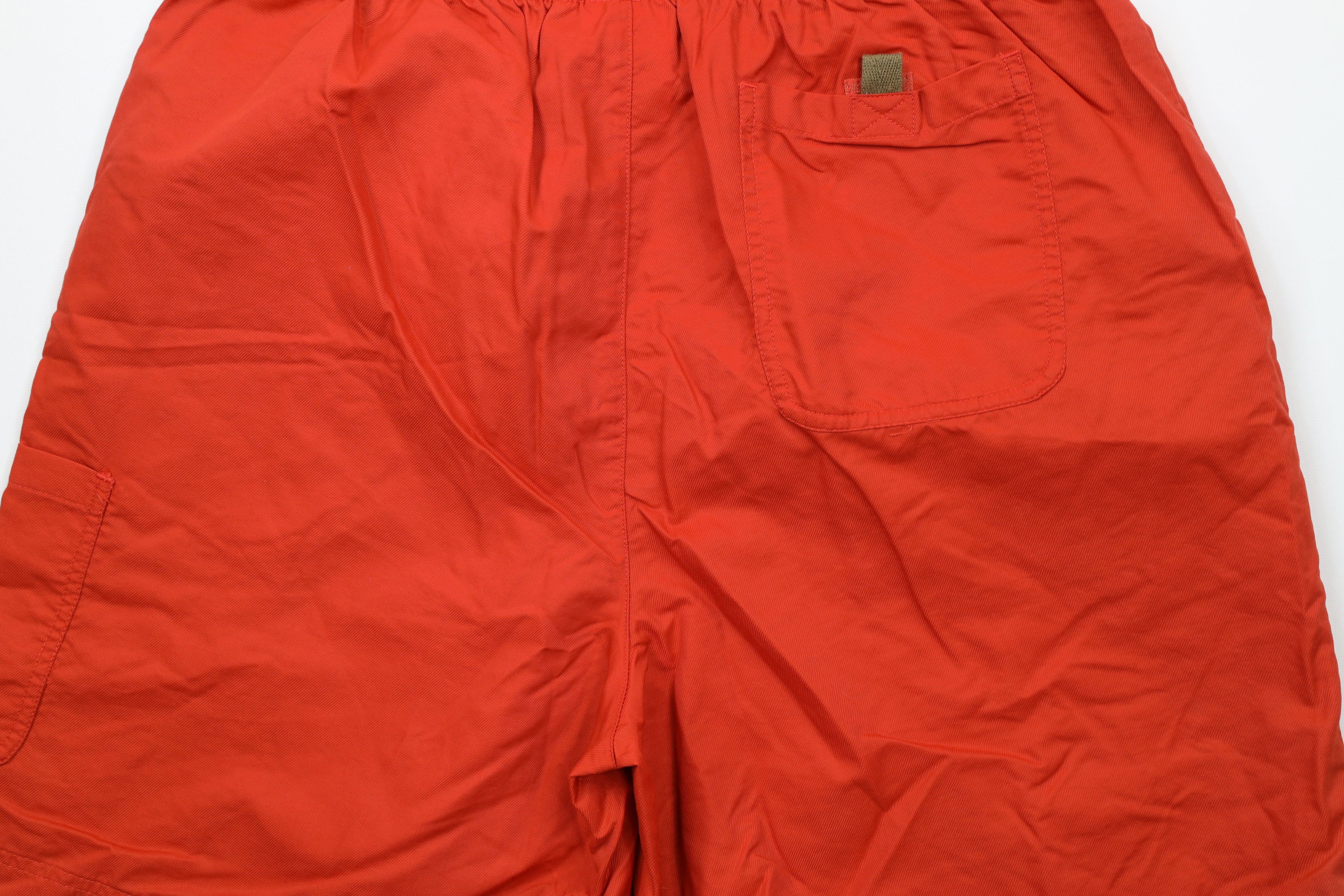 Adidas × Vintage Vintage 90s Adidas Striped Above Knee Shorts Orange Nylon Size US 34 / EU 50 - 12 Thumbnail