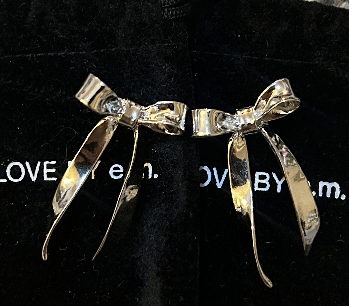 Other LOVE BY e.m. Ribbon Motif Earrings Size ONE SIZE - 1 Thumbnail