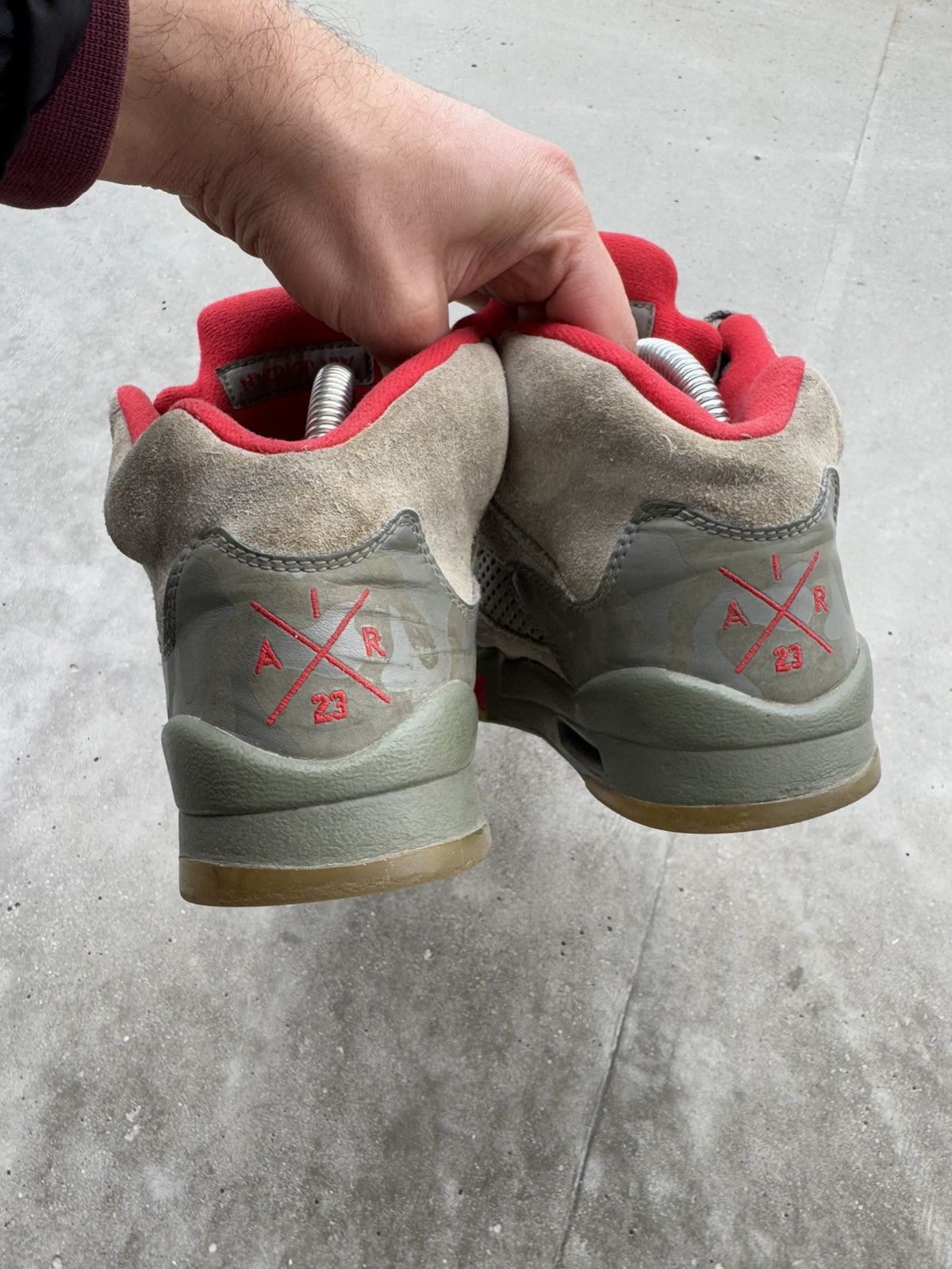 Jordan Brand × Nike Nike Air Jordan V 5 Camo P51 olive Size US 6.5 / IT 36.5 - 5 Thumbnail