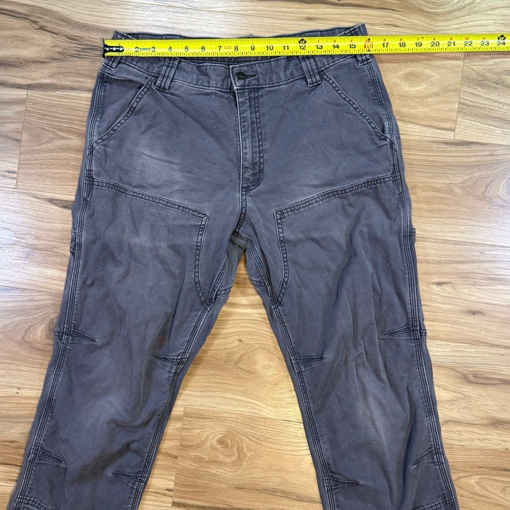 Carhartt Carhartt Men’s 33x32 Gray Double Knee Work Pants Size US 33 - 6 Thumbnail