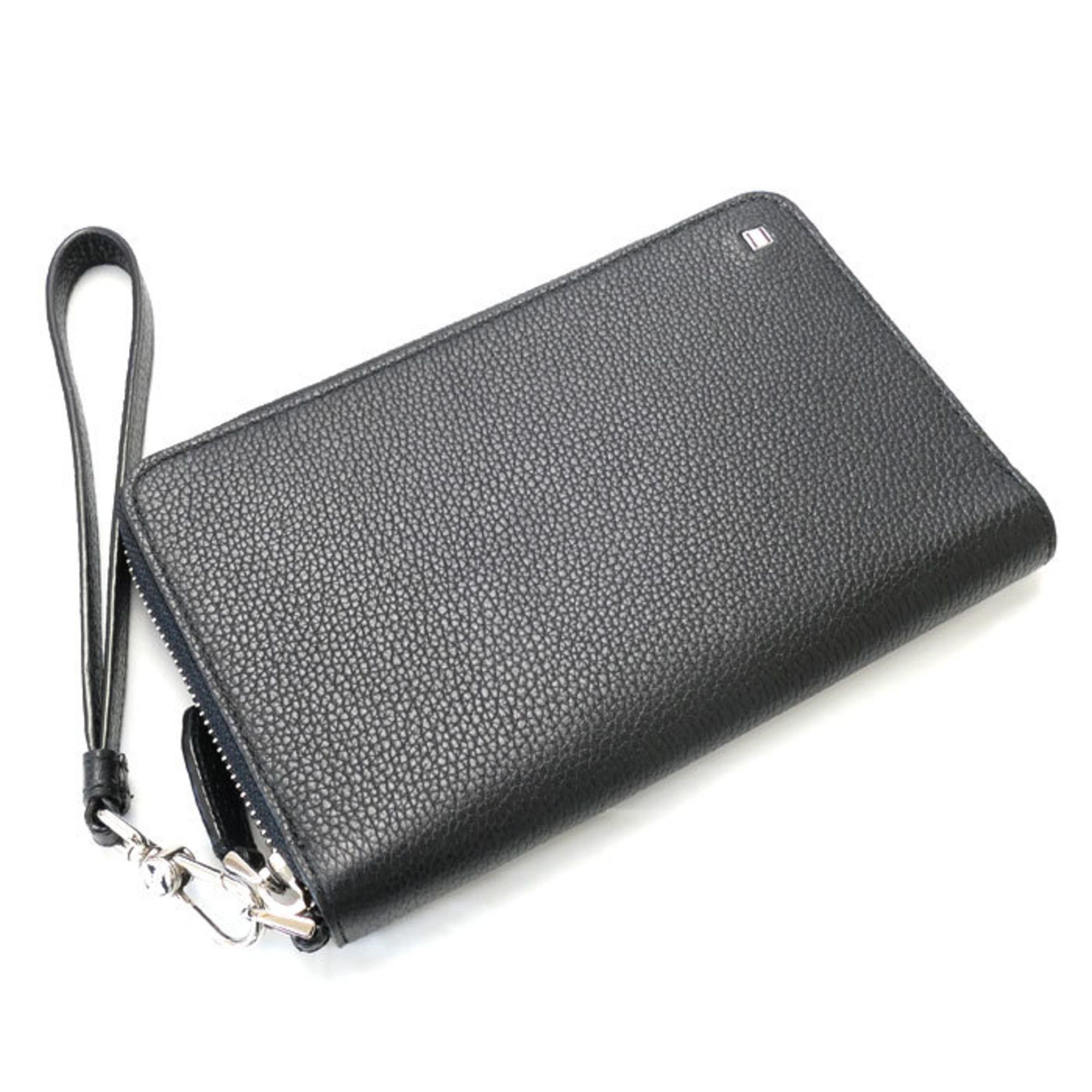 image of Bally Graylon/10 Long Wallet Round Zipper Black 6230616, Women's