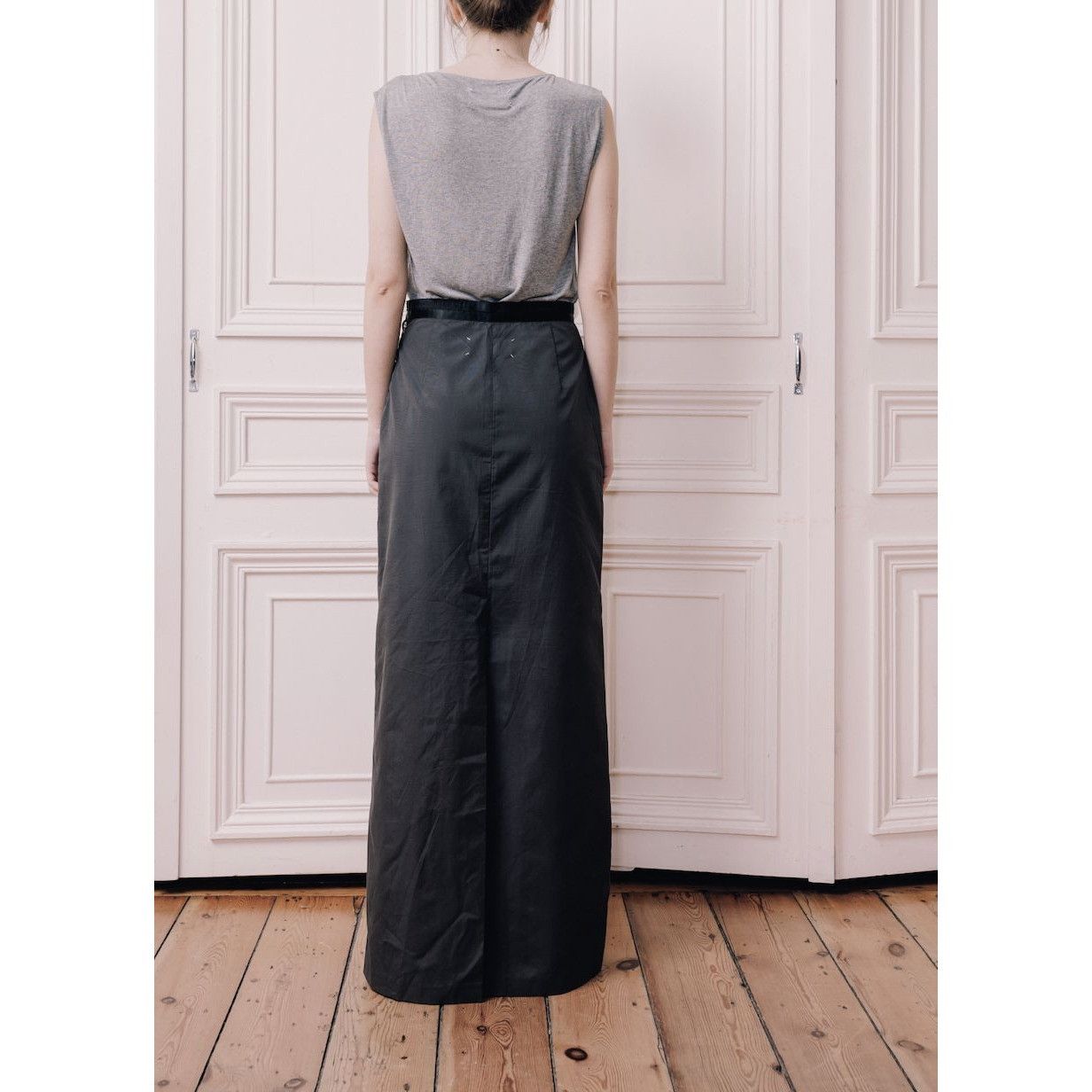 Maison Margiela Spring Summer 1999 Grey Maxi Skirt Size 26" / US 2 / IT 38 - 4 Thumbnail