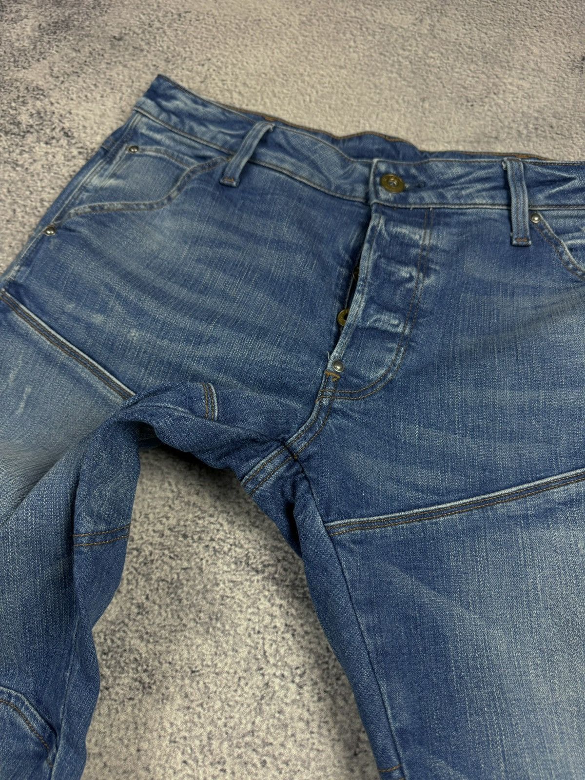 G-Star G STAR RAW 5620 3D Slim Blue Jeans Size US 32 / EU 48 - 7 Thumbnail
