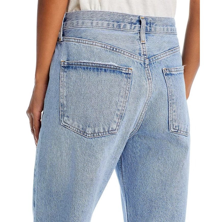 Agolde Agolde Women Force High Rise Straight Cuffed Jeans Size 32 Size 32" / US 10 / IT 46 - 6 Thumbnail