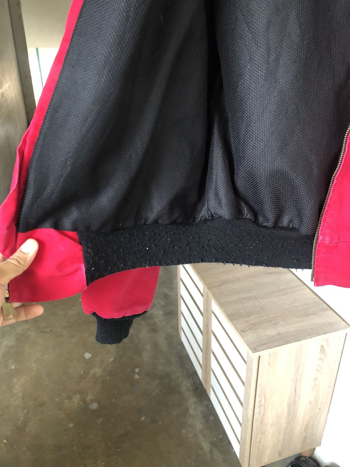 Carhartt Rare❗️Vintage 90s Carhartt 100 Years Red Bomber Jacket Size US L / EU 52-54 / 3 - 20 Thumbnail