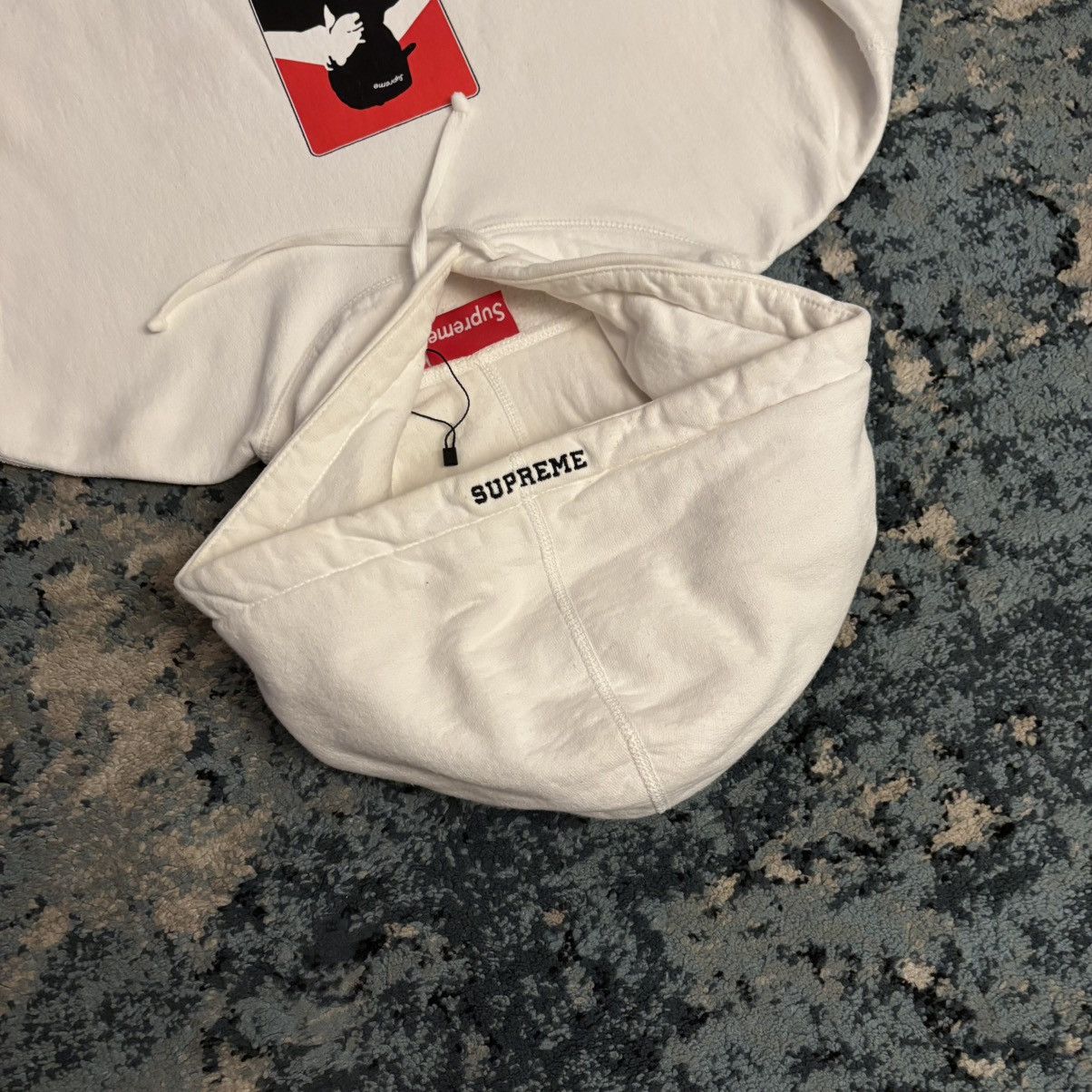 Supreme Supreme Portrait Men's White Hooded Sweatshirt Size Medium Size US M / EU 48-50 / 2 - 4 Thumbnail