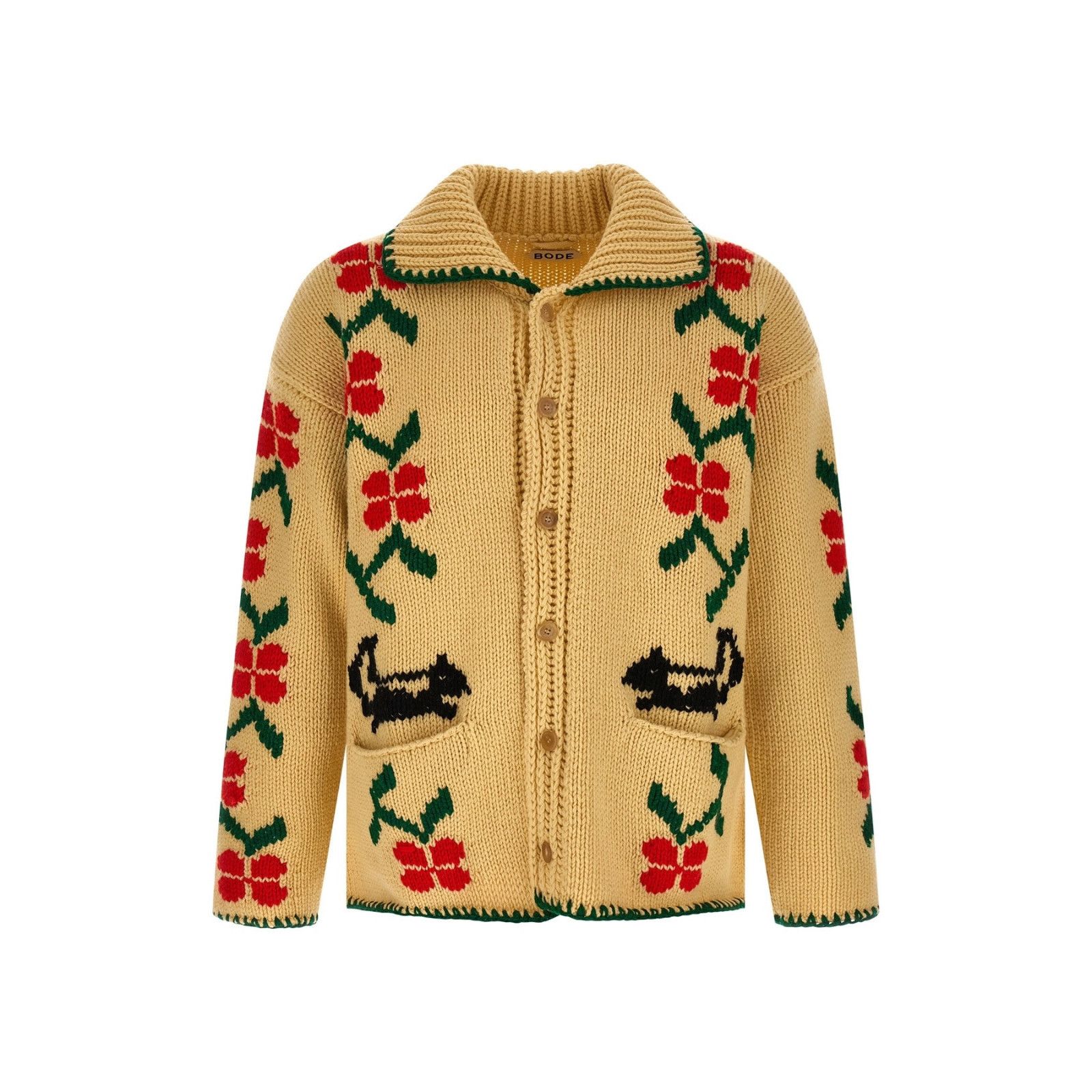 Bode BODE Ivory Wool Pirate Ship Jacket New & Authentic (Men's si Size US L / EU 52-54 / 3 - 1 Thumbnail