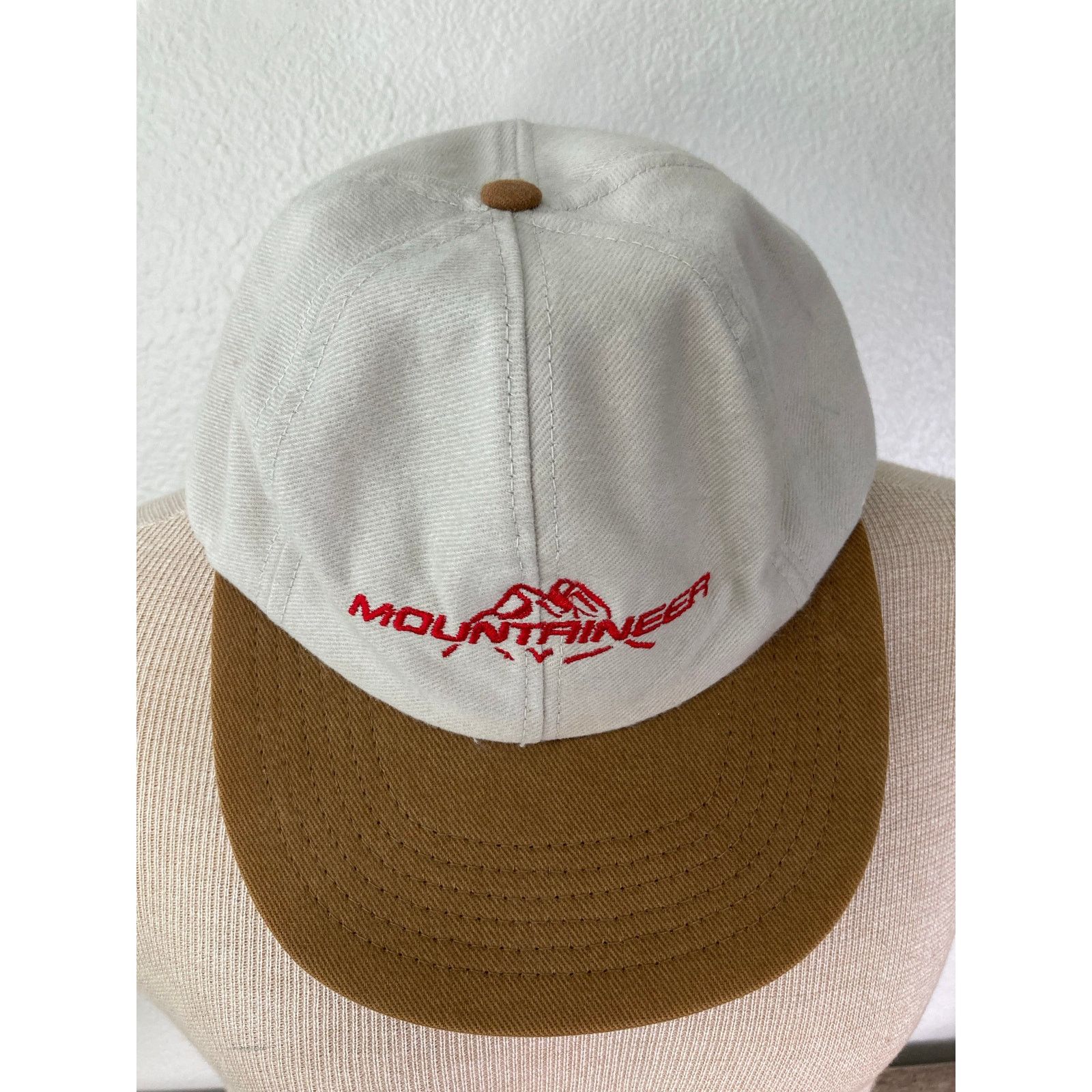 Vintage Vintage Mountaineer Race Track Resort Snapback Hat Brown Size ONE SIZE - 4 Thumbnail