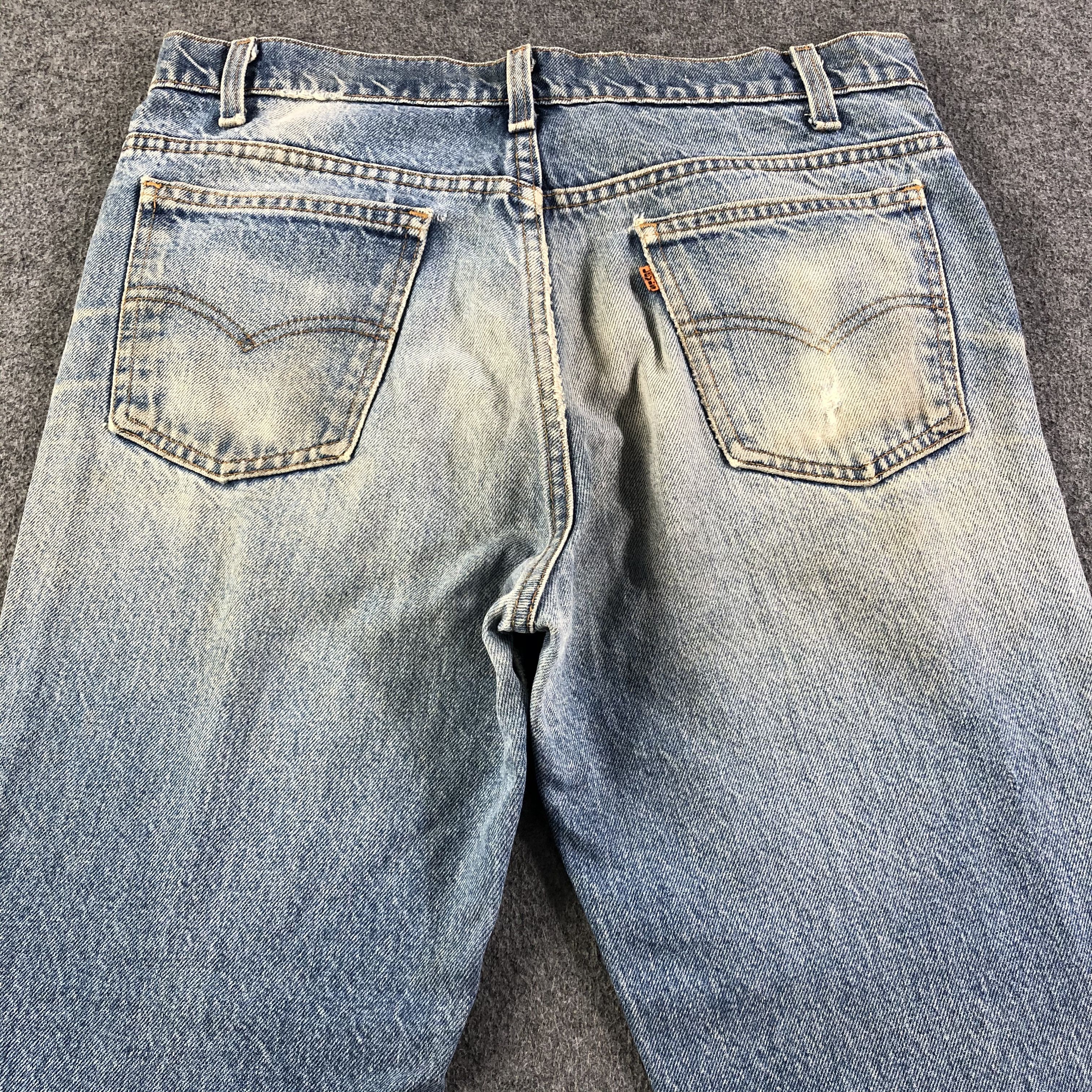 Levi's Vintage 80s Blue Wash Levis Jeans-J2815 Size US 34 / EU 50 - 4 Thumbnail