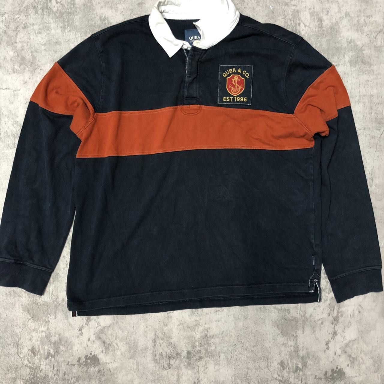 Other Navy and orange Quaba & Co. rugby shirt #rugbyshirt Size US XXL / EU 58 / 5 - 1 Thumbnail