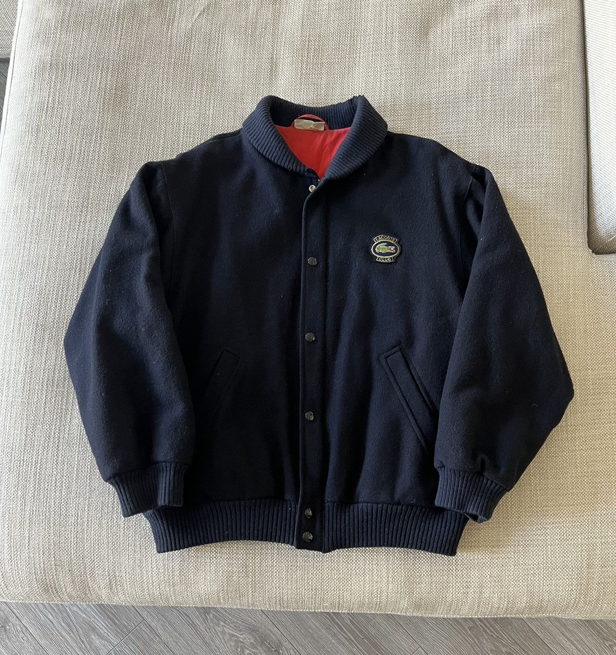 Vintage popular 80’s Lacoste Varsity Style Track Jacket