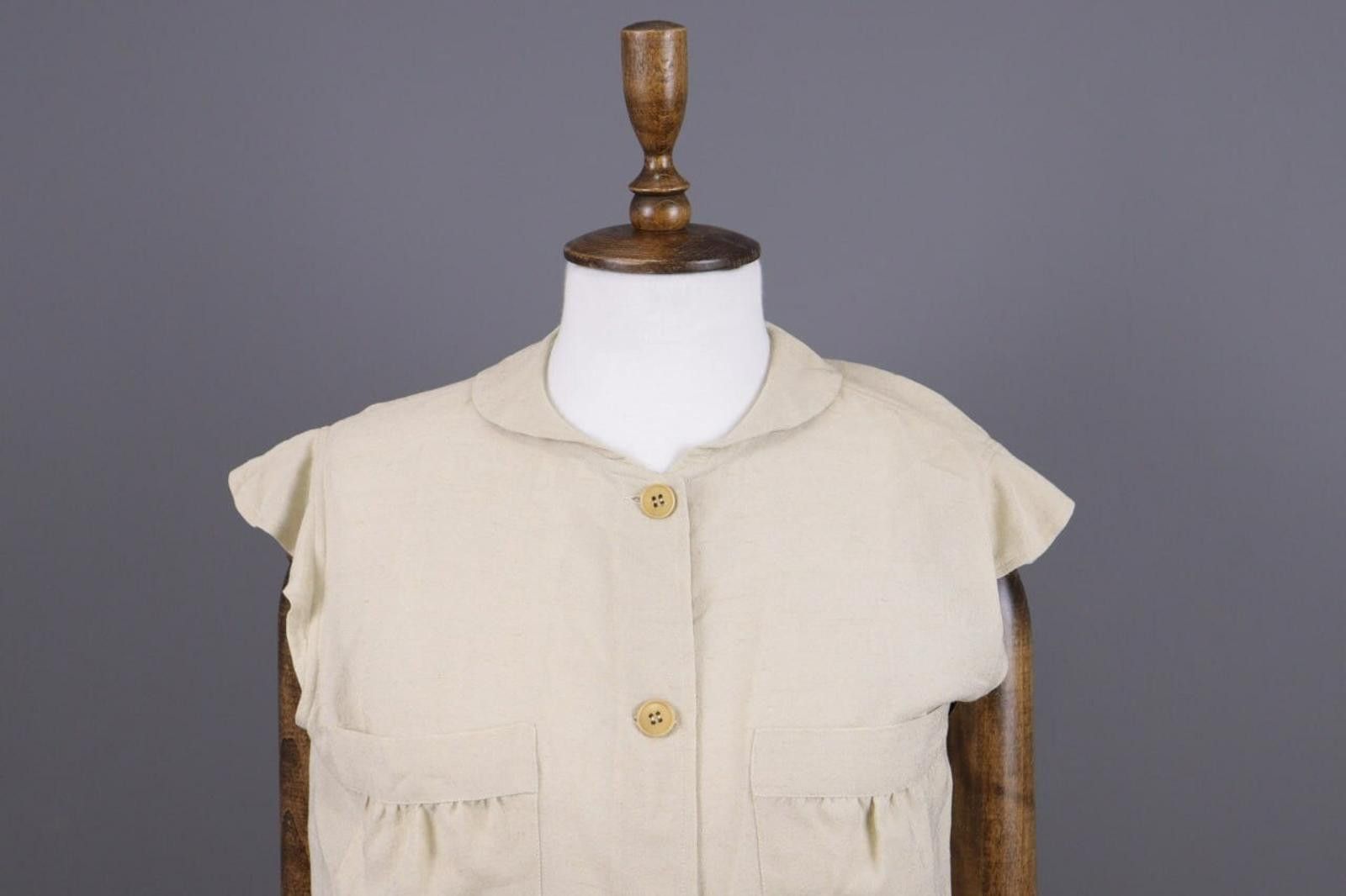 Giorgio Armani Giorgio Armani Vintage Beige Silk Blouse Shirt Size 44 / L Size M / US 6-8 / IT 42-44 - 6 Thumbnail