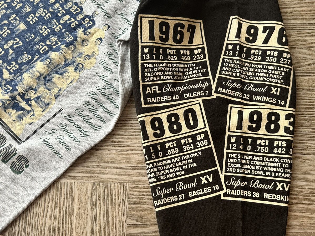 NFL × Vintage Vintage Oakland Raiders “TEAM OF DECADES” by LONG GONE USA Size US L / EU 52-54 / 3 - 7 Thumbnail