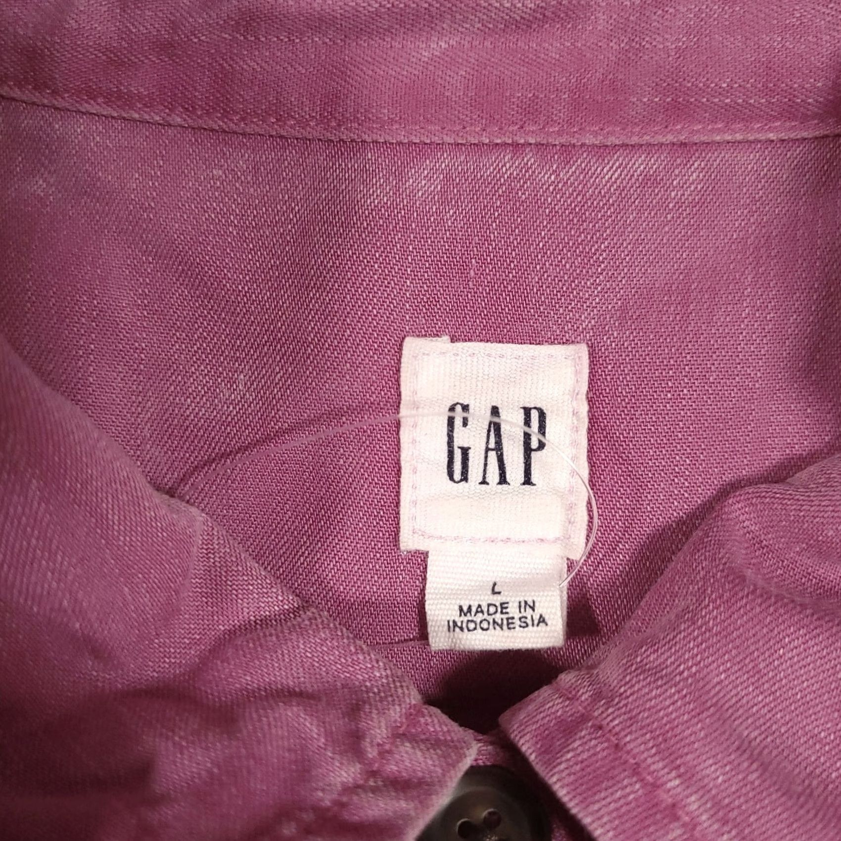 Gap GAP Shirt Dress Pink Long Sleeve Belted Collared Utility Dress Women Large Size L / US 10 / IT 46 - 6 Thumbnail
