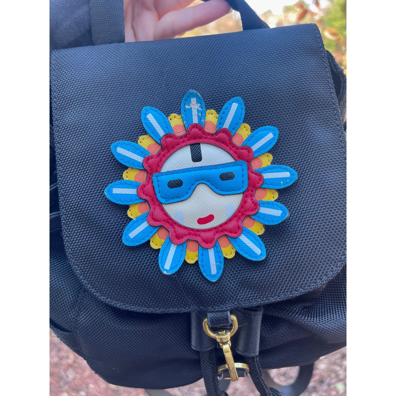 Tory Burch RARE Tory Burch Nylon Flower Child Appliqué Backpack – 2015 Size ONE SIZE - 2 Thumbnail