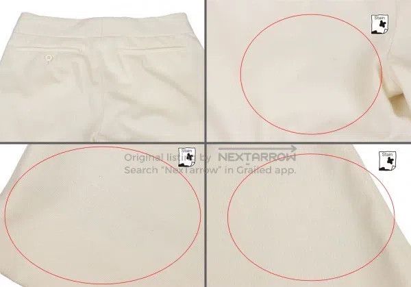 Comme des Garcons Comme des Garcons size M Beige Retro Printed Pants Size 23" - 7 Thumbnail