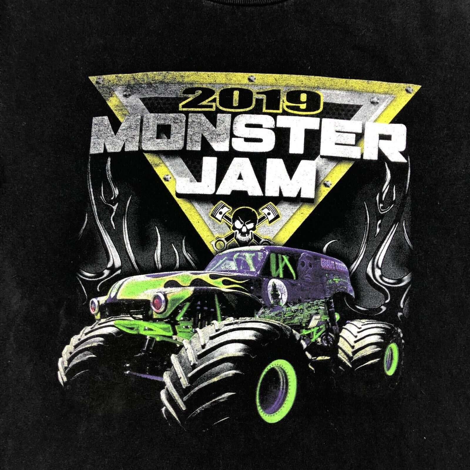 Vintage 2019 Monster Jam Truck Tour Dates Tee T Shirt Size Youth XL Size S / US 4 / IT 40 - 2 Thumbnail