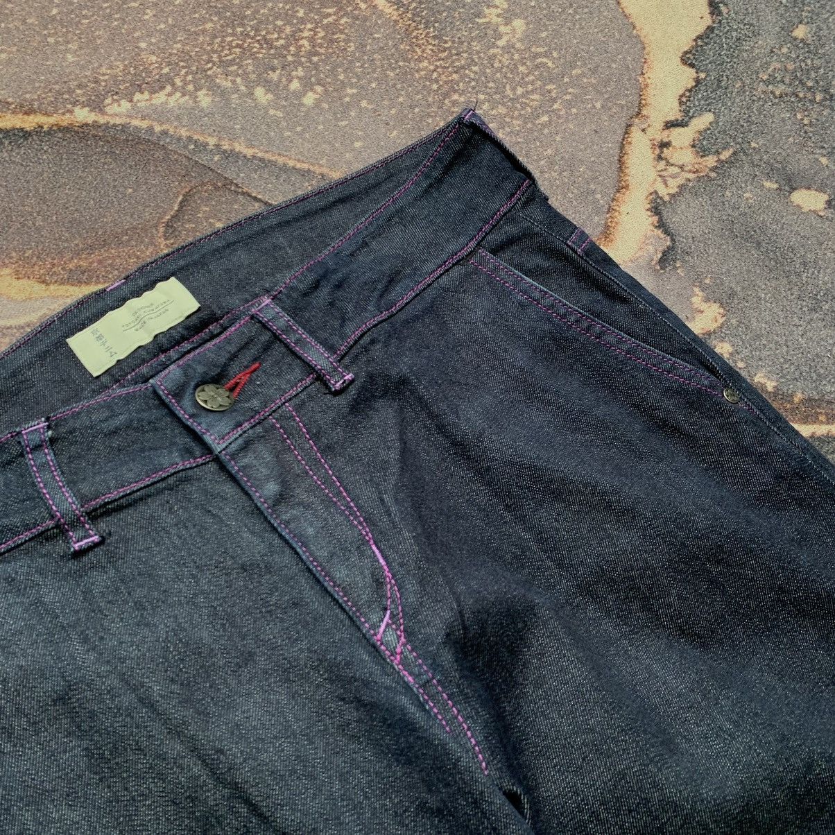 Japanese Brand Sick Toyoaki Kuwayama Sakura Hand painted Jeans Size US 31 - 5 Thumbnail