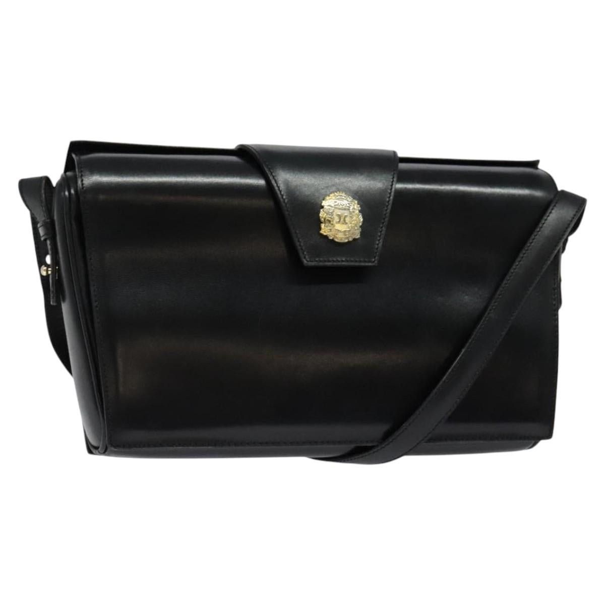 Celine CELINE Shoulder Bag Leather Black Gold Size ONE SIZE - 1 Thumbnail
