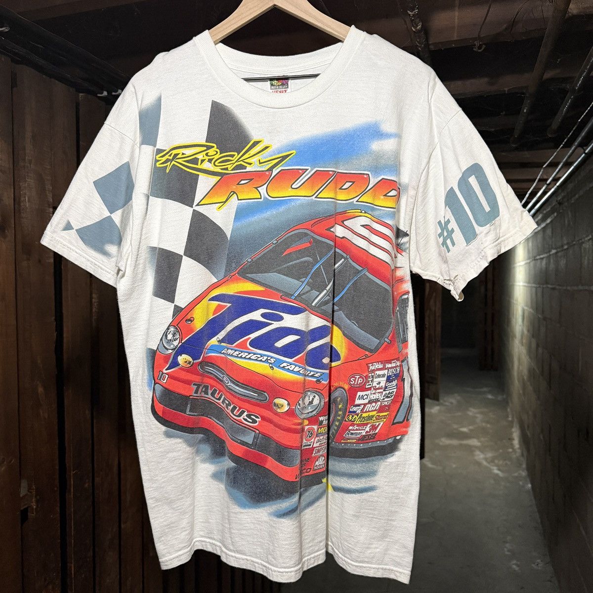 Logo 7 Vintage Ricky Rudd TIDE Racing Team NASCAR T-Shirt XL 1997 Size US XL / EU 56 / 4 - 1 Thumbnail