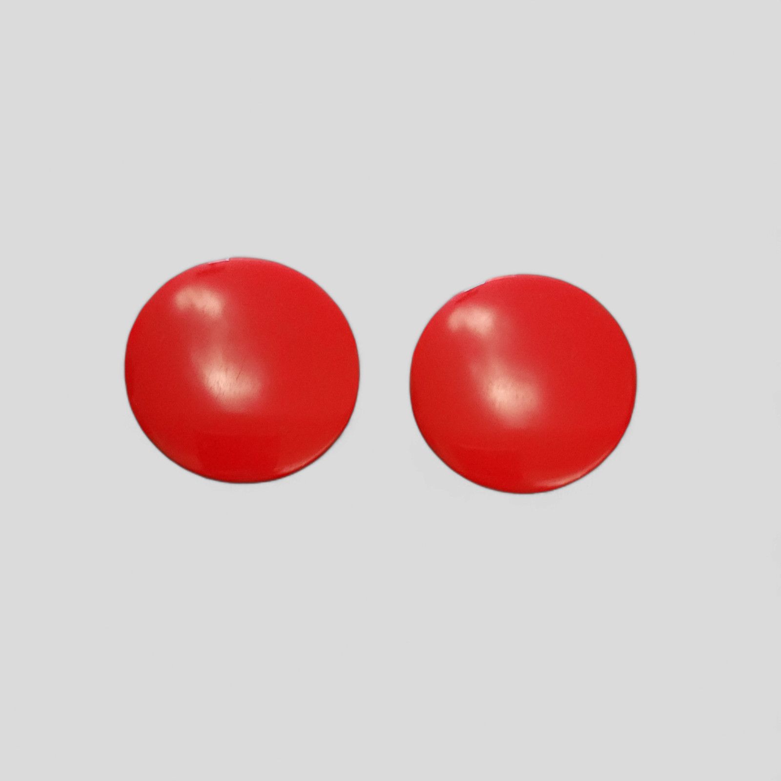 The Unbranded Brand Vintage 1030s -1940s red plastic and brass clip-on earrings Size ONE SIZE - 1 Thumbnail