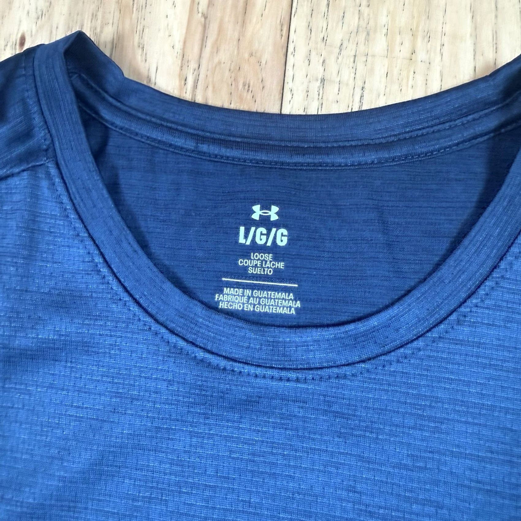 Under Armour Under Armour Shirt Mens Large Blue Dry Fit Stretch Relaxed T-Shirt Activewear L Mens Blue Dry Fit Stretch Relaxed Under Armour Shirt Size US L / EU 52-54 / 3 - 3 Thumbnail