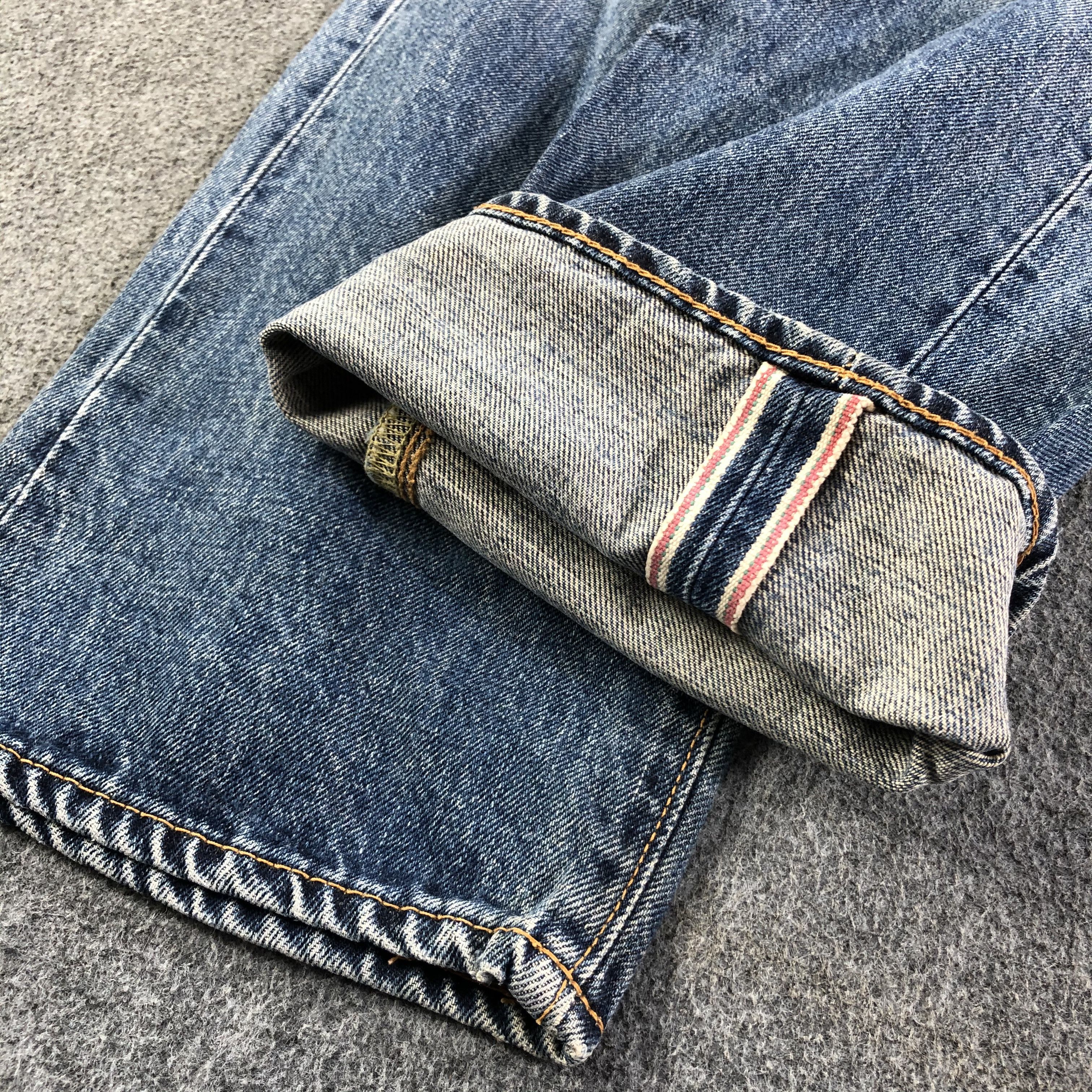 Japanese Brand Vintage Bobson Selvedge Jeans Faded Blue Denim -J2834 Size US 26 / EU 42 - 6 Thumbnail