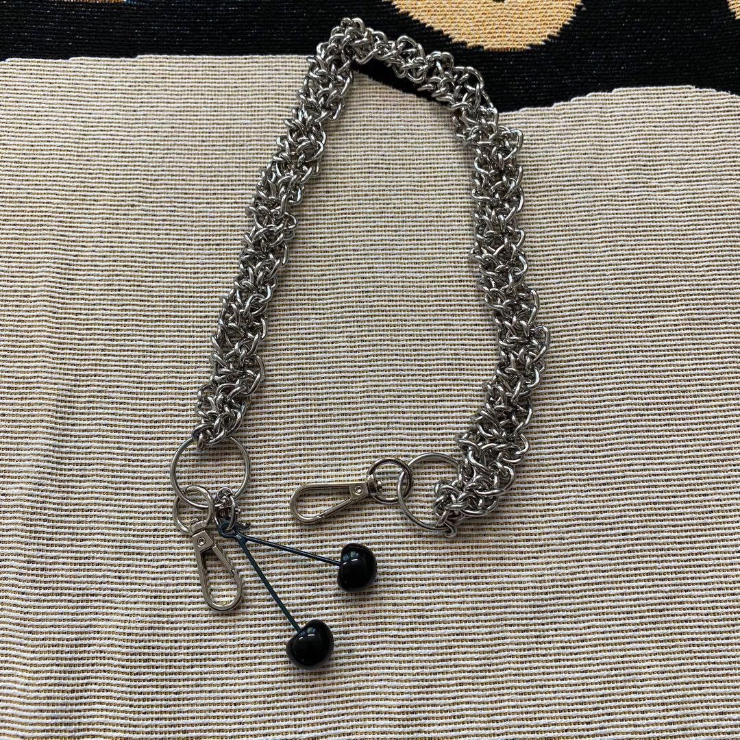 Raf Simons Raf Simons Twisted Black Cherry Wallet Chain | Grailed