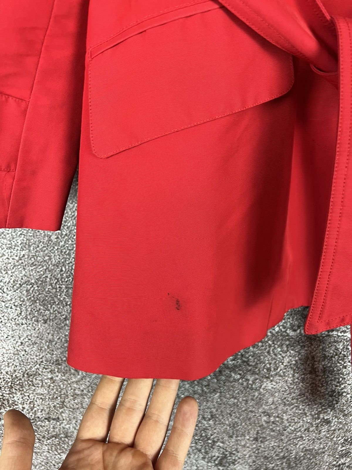 Designer × Dolce & Gabbana Dolce & Gabbana Red Polka dot Trench Coat Made in Italy Size S / US 4 / IT 40 - 19 Thumbnail