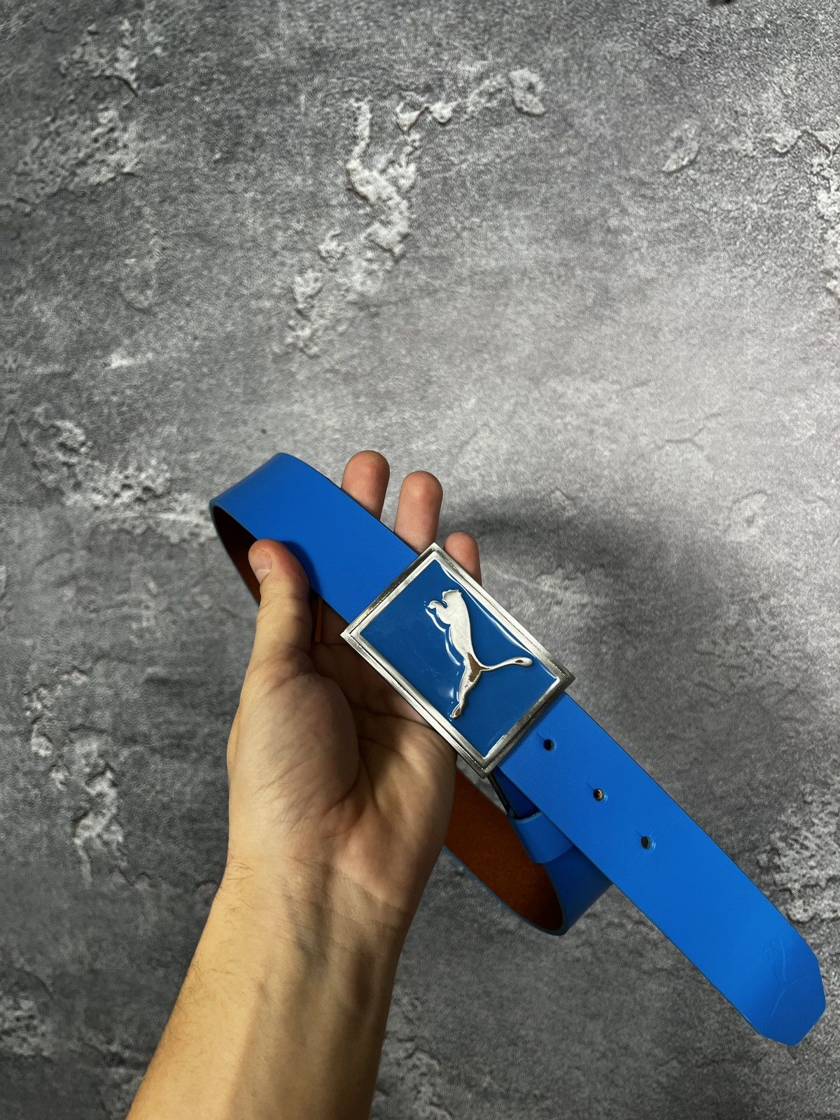 Puma Vintage Y2k Puma Leather Belt With Metal Buckle Size ONE SIZE - 2 Thumbnail
