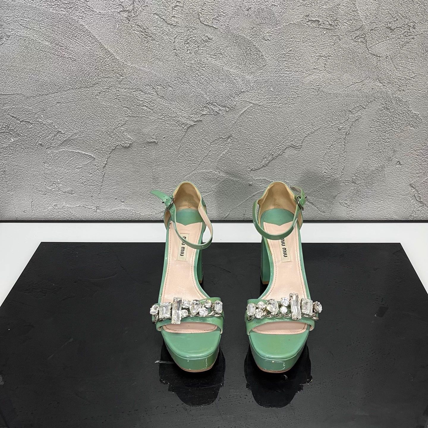 Miu Miu MIU MIU Women's Crystal Heels 36 Size US 5 / IT 35 - 2 Thumbnail