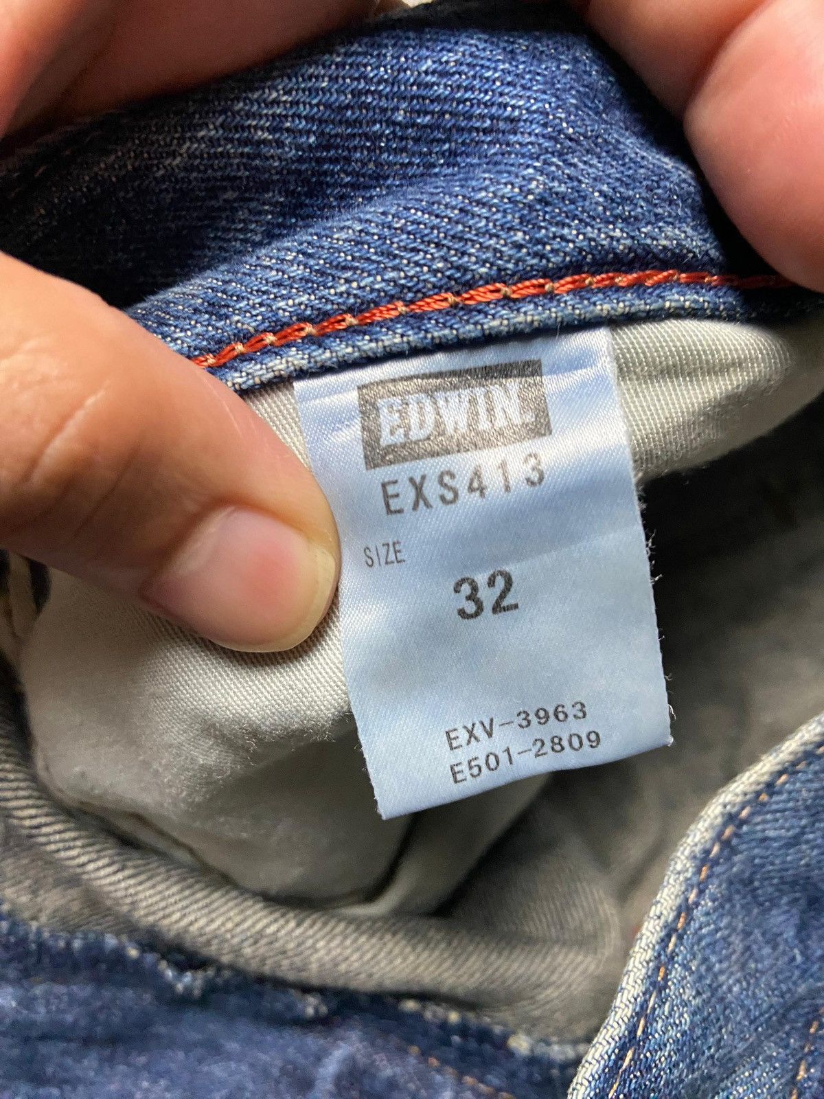 Edwin Exclusive Vintage Edwin Distressed Jeans (168) Size US 35 - 4 Thumbnail