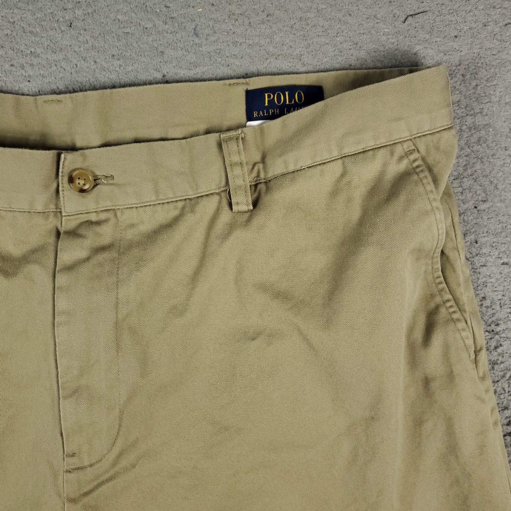 Ralph Lauren Ralph Lauren Chino Shorts Mens Size 40 Beige Cotton Flat Front Casual Size US 40 / EU 56 - 3 Thumbnail