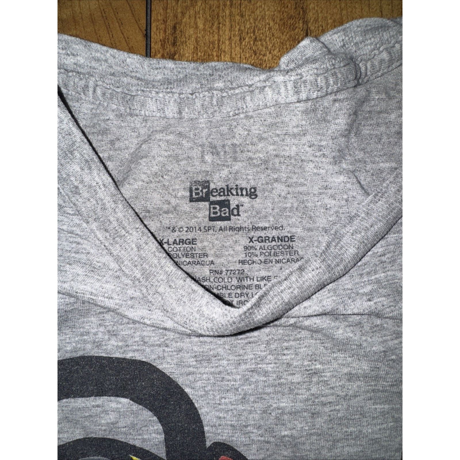 Vintage Breaking Bad Chibi Cartoon Tee Gray XL 22x27 Distressed Size US XL / EU 56 / 4 - 5 Thumbnail