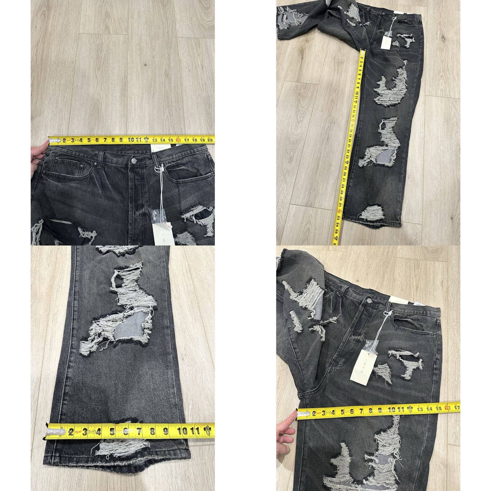 MNML MNML Men's Denim Jeans Baggy Black 38x33 Shirt? Pants? No, Use Jeans. 38x33 MNML Baggy Denim casual Mens Black NWT ULtra Decimated? Size US 38 / EU 54 - 9 Thumbnail