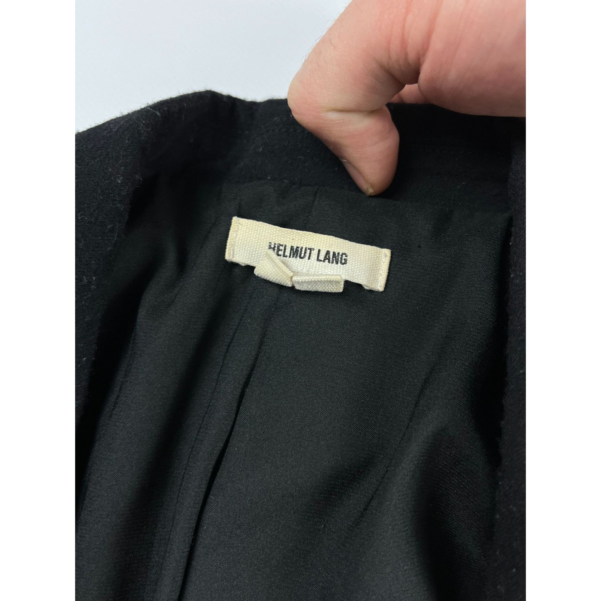 Helmut Lang Helmut Lang Black Blazer Jacket Size 2 Womens Wool Blend Pro Size XS / US 0-2 / IT 36-38 - 2 Thumbnail
