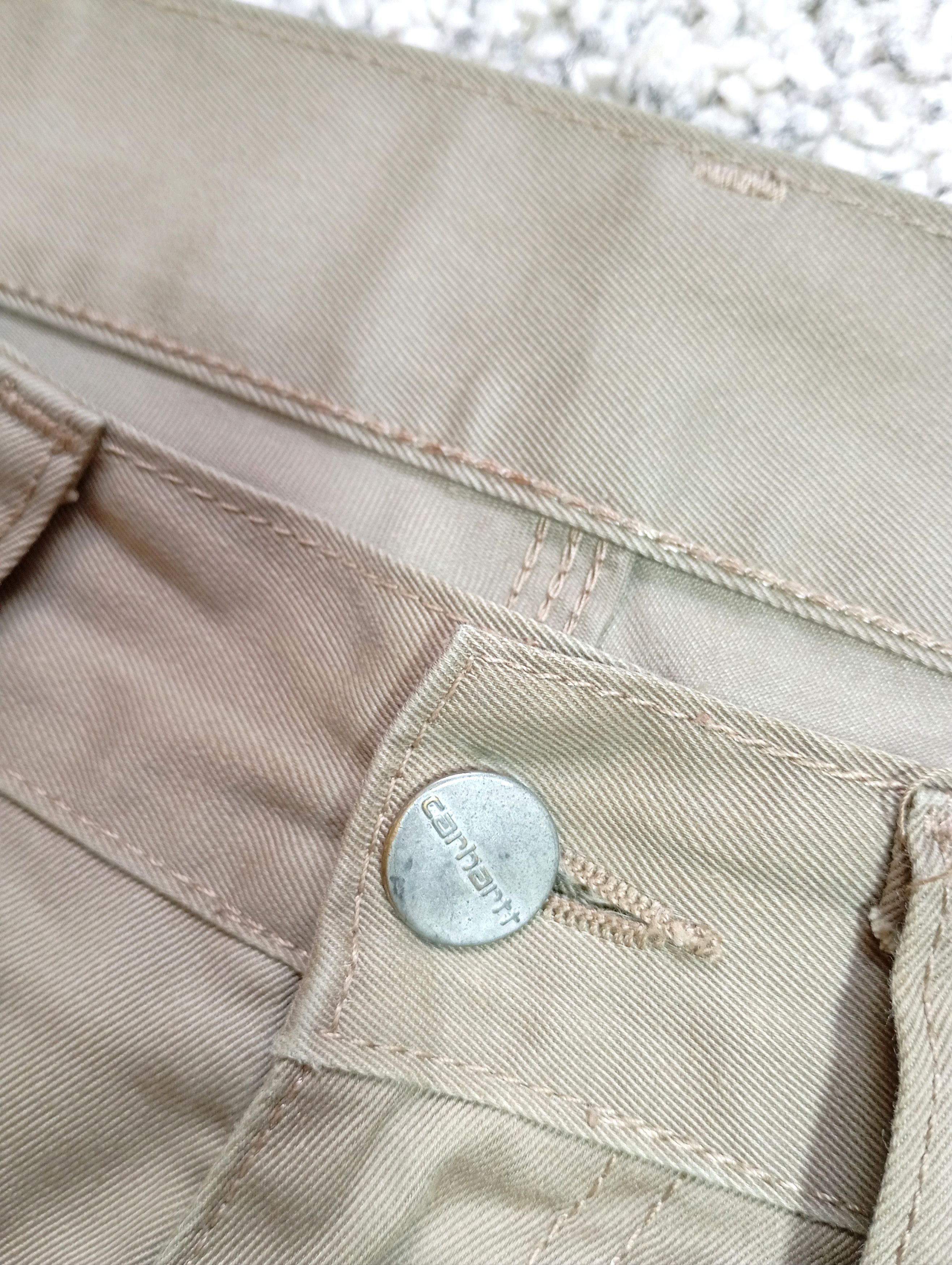 Carhartt × Vintage Carhartt Beige Vintage Single Knee Skill Pants Pocket Logo Size US 31 - 6 Thumbnail