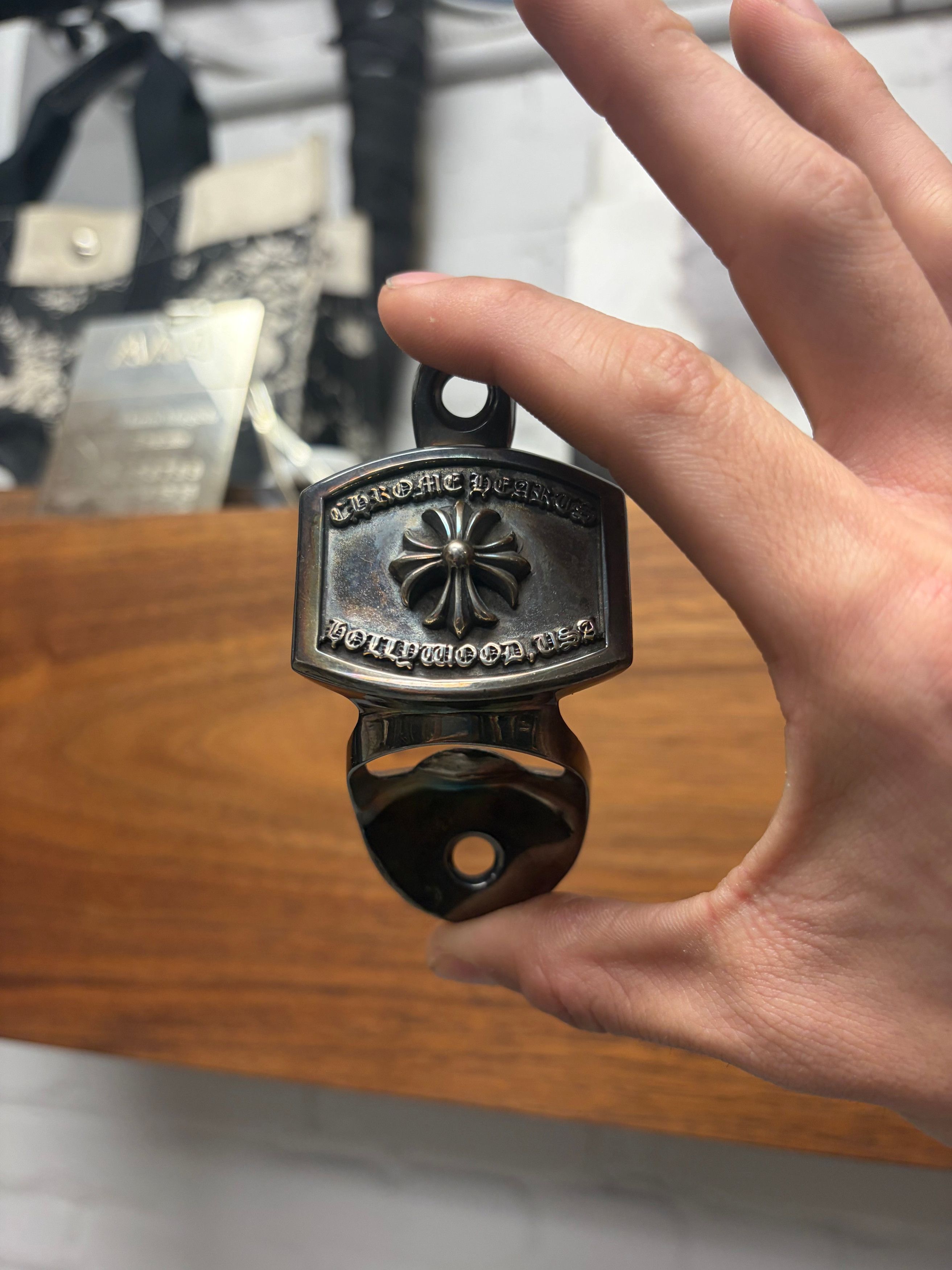 Chrome Hearts Chrome Hearts ‘Wall Mounted’ Solid 925 Silver Bottle Opener Size ONE SIZE - 1 Thumbnail