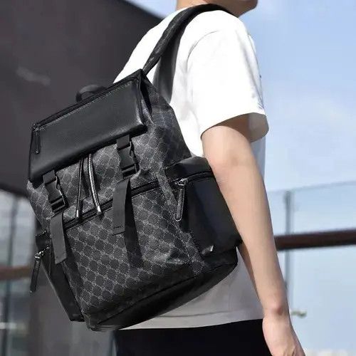 Japanese Brand × Unowned Bag Streetwear faux leather waterproof backpack Size ONE SIZE - 4 Thumbnail