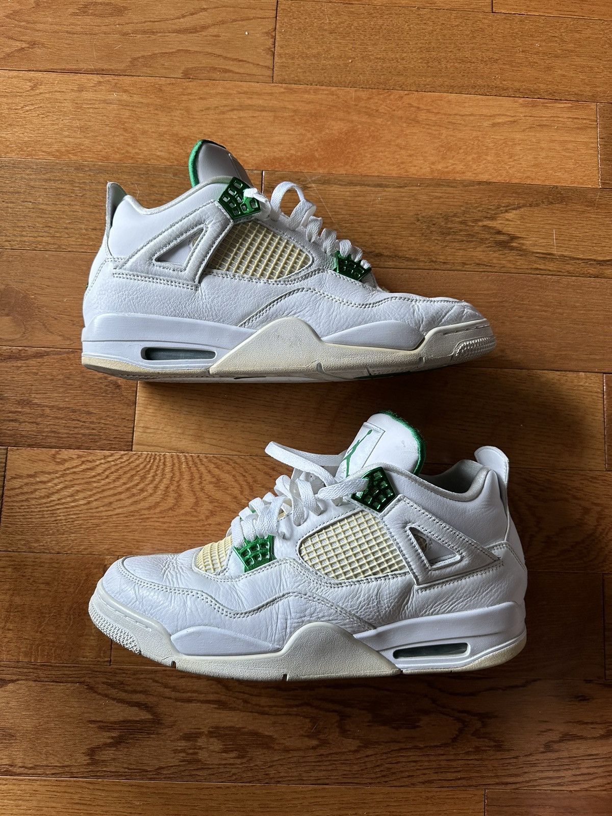 Jordan Brand Jordan 4 Metallic Green Size US 12 / EU 45 - 1 Thumbnail