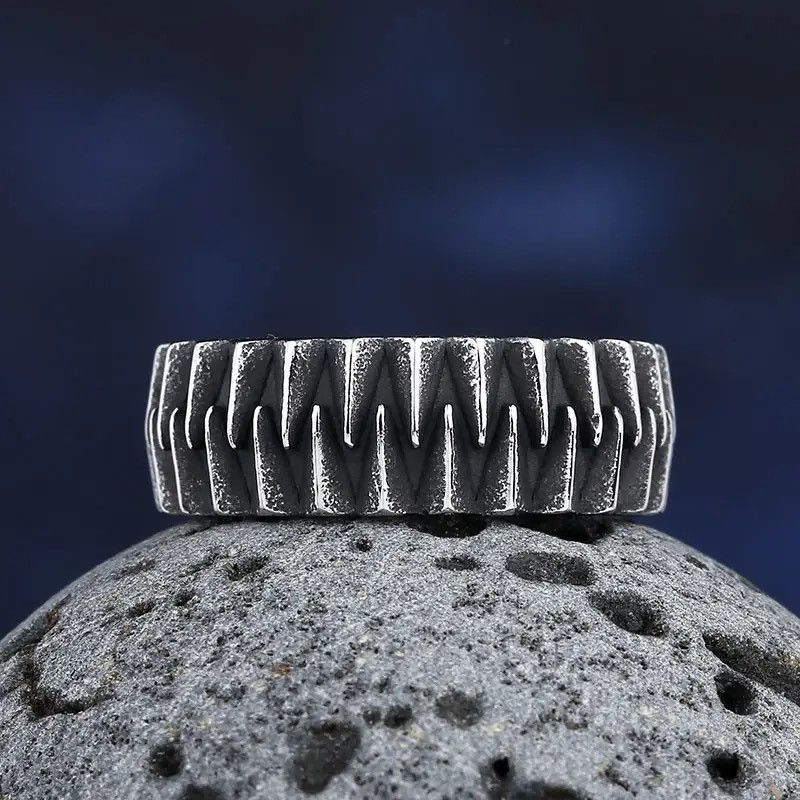 Jewelry Geometric Gear Ring Size ONE SIZE - 6 Thumbnail